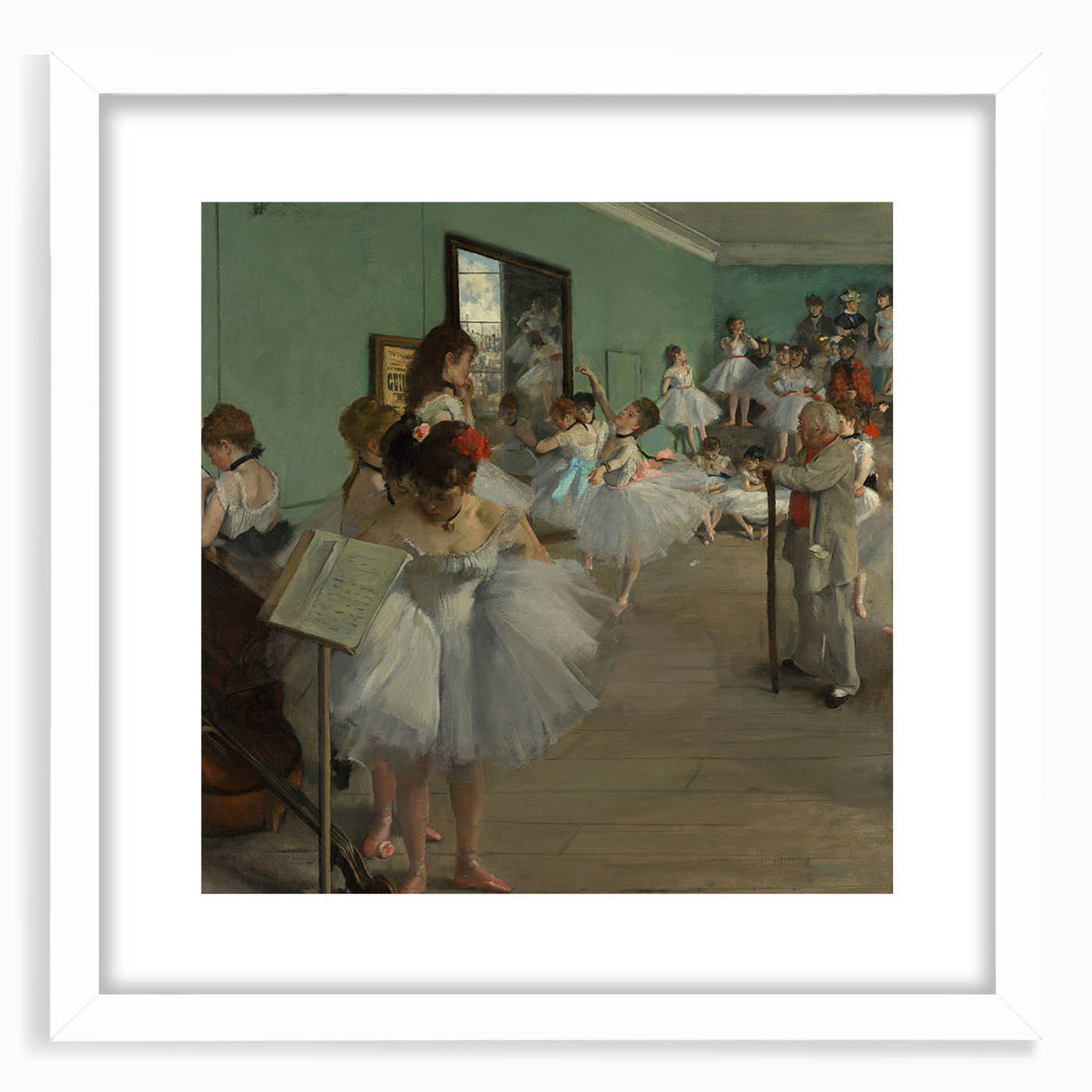 The Dance Class by Degas: Elegant Ballet Studio Impressionist Wall Art