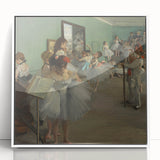 The Dance Class by Degas: Elegant Ballet Studio Impressionist Wall Art