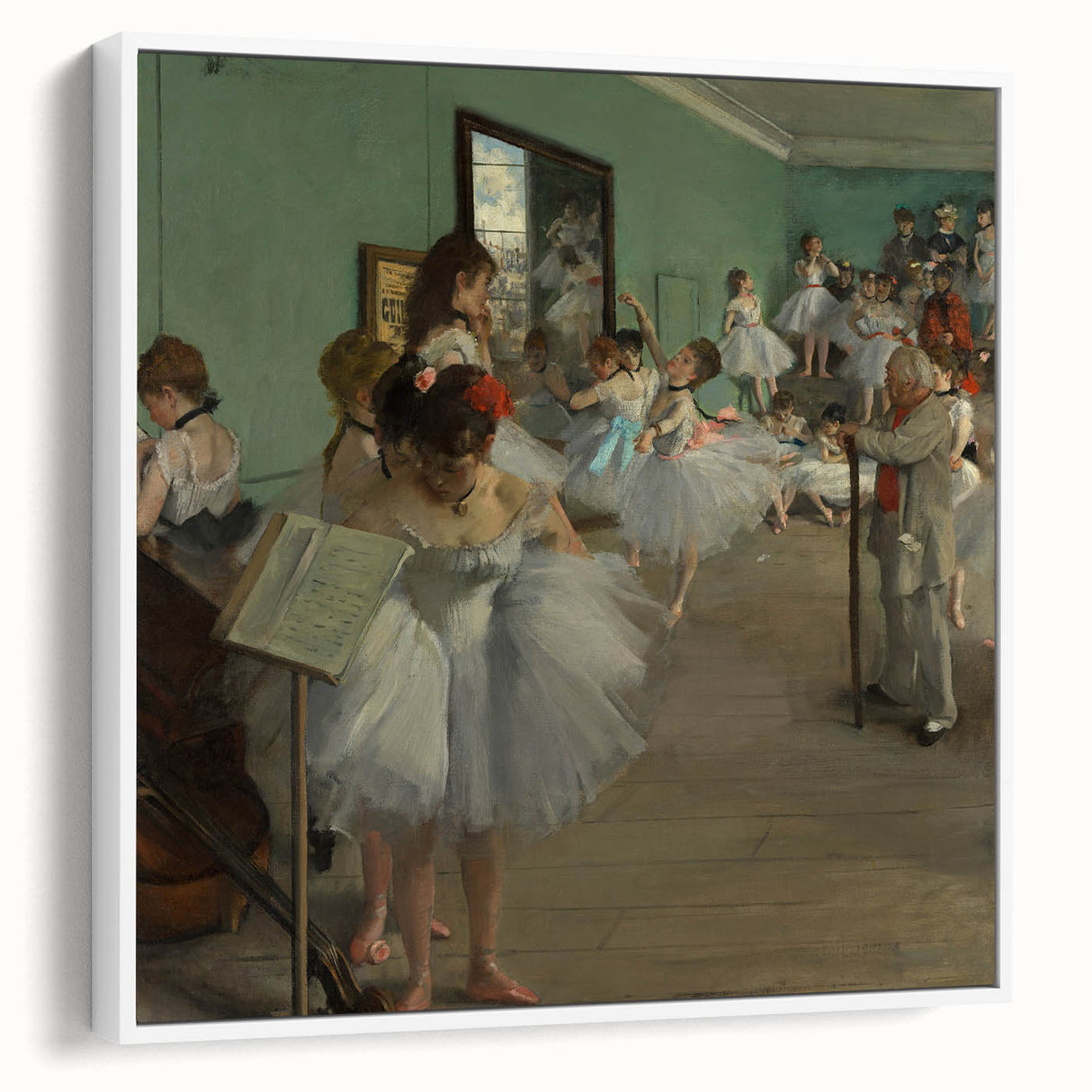 The Dance Class by Degas: Elegant Ballet Studio Impressionist Wall Art