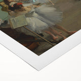 The Dance Class by Degas: Elegant Ballet Studio Impressionist Wall Art