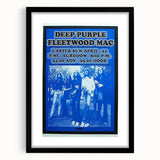 Deep Purple 1973 Concert Poster - Vintage Music Art with Fleetwood Mac