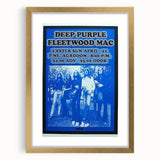 Deep Purple 1973 Concert Poster - Vintage Music Art with Fleetwood Mac