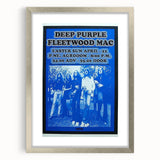 Deep Purple 1973 Concert Poster - Vintage Music Art with Fleetwood Mac