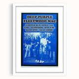 Deep Purple 1973 Concert Poster - Vintage Music Art with Fleetwood Mac