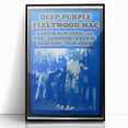 Deep Purple 1973 Concert Poster - Vintage Music Art with Fleetwood Mac