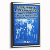 Deep Purple 1973 Concert Poster - Vintage Music Art with Fleetwood Mac