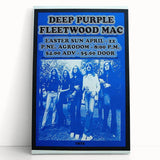 Deep Purple 1973 Concert Poster - Vintage Music Art with Fleetwood Mac