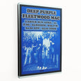 Deep Purple 1973 Concert Poster - Vintage Music Art with Fleetwood Mac