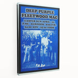 Deep Purple 1973 Concert Poster - Vintage Music Art with Fleetwood Mac