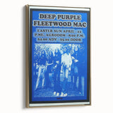 Deep Purple 1973 Concert Poster - Vintage Music Art with Fleetwood Mac