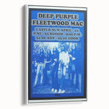 Deep Purple 1973 Concert Poster - Vintage Music Art with Fleetwood Mac