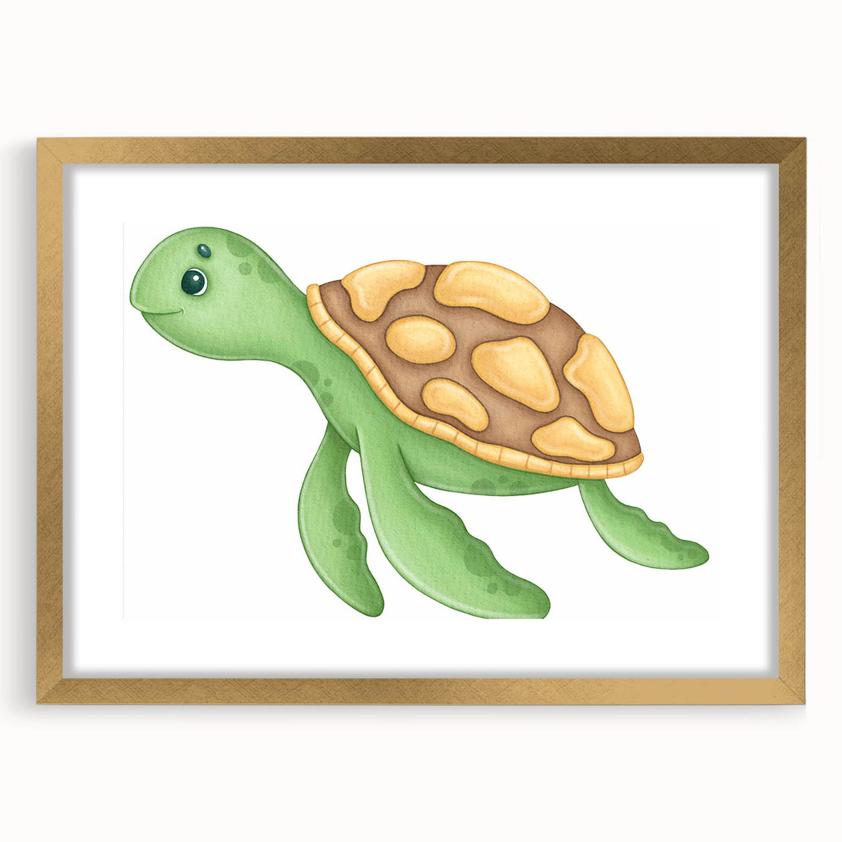 Adorable Turtle Boys Room Wall Art - Kids Wall Art Prints & Decor