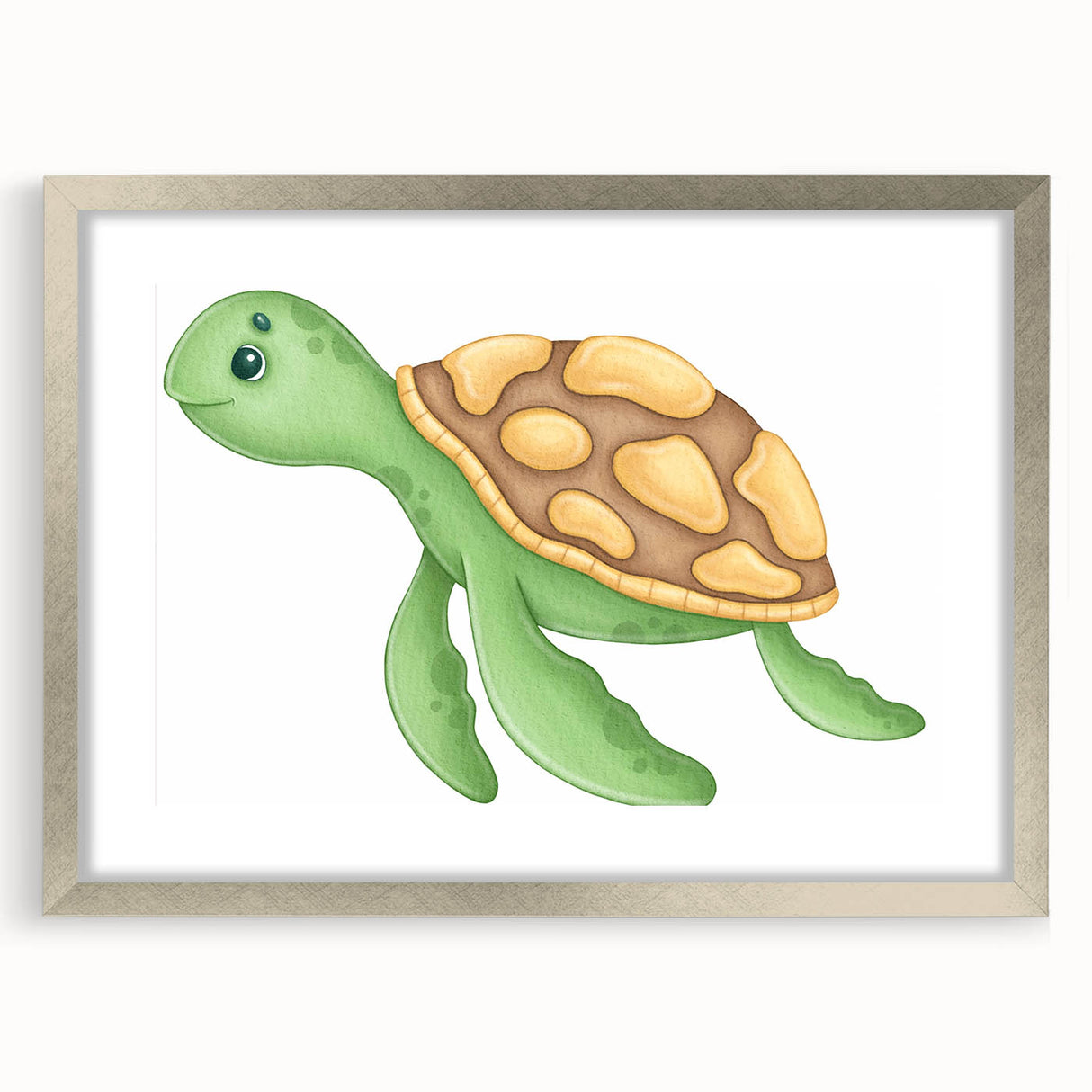 Adorable Turtle Boys Room Wall Art - Kids Wall Art Prints & Decor