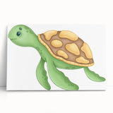 Adorable Turtle Boys Room Wall Art - Kids Wall Art Prints & Decor
