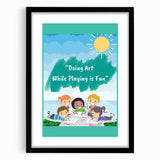 Kids Educational Wall Art - Creative Learning Playtime Poster