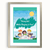 Kids Educational Wall Art - Creative Learning Playtime Poster