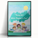 Kids Educational Wall Art - Creative Learning Playtime Poster