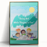 Kids Educational Wall Art - Creative Learning Playtime Poster