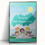 Kids Educational Wall Art - Creative Learning Playtime Poster