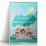 Kids Educational Wall Art - Creative Learning Playtime Poster