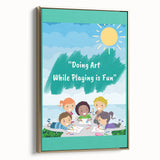 Kids Educational Wall Art - Creative Learning Playtime Poster