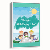Kids Educational Wall Art - Creative Learning Playtime Poster