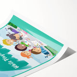 Kids Educational Wall Art - Creative Learning Playtime Poster
