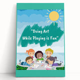 Kids Educational Wall Art - Creative Learning Playtime Poster