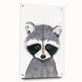 Cute Raccoon Nursery Wall Art – Baby Room & Kids Woodland Decor