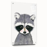 Cute Raccoon Nursery Wall Art – Baby Room & Kids Woodland Decor