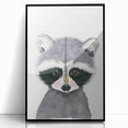 Cute Raccoon Nursery Wall Art – Baby Room & Kids Woodland Decor