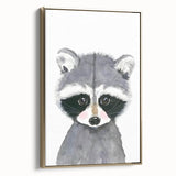 Cute Raccoon Nursery Wall Art – Baby Room & Kids Woodland Decor