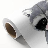 Cute Raccoon Nursery Wall Art – Baby Room & Kids Woodland Decor