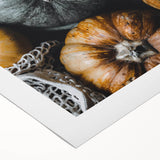 Art deco poster featuring a stylized autumn landscape on rolled canvas, suitable for dining room decor.