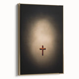 Vintage poster art of a spring landscape on framed canvas, in gold and black tones, ideal for bedroom wall decor.