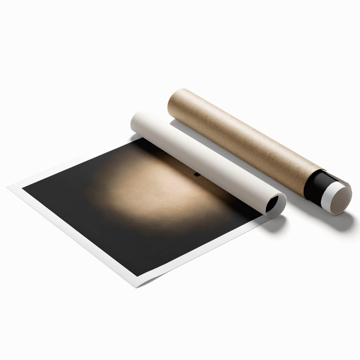 Extra large rolled canvas featuring a floral art design in pastel shades.