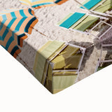 Large art canvas featuring a black and white landscape painting, ideal for bedroom wall decor.