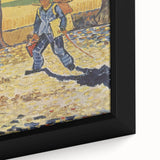 Close-up of a textured, extra large black wall art canvas featuring a colorful, abstract design, ideal for living room decor.