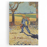 Black and white stretched canvas of Van Gogh's 'Starry Night' in large format.