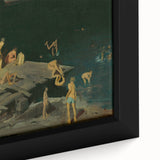 Modern Wall Art: Dynamic Scene of Children by the Waterfront