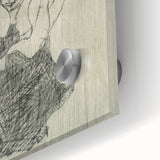 Modern Figurative Sketch - Egon Schiele's Abstract Line Art Print