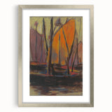 Abstract Harbor Scene - Vibrant Modern Wall Art by Zolo Palugyay