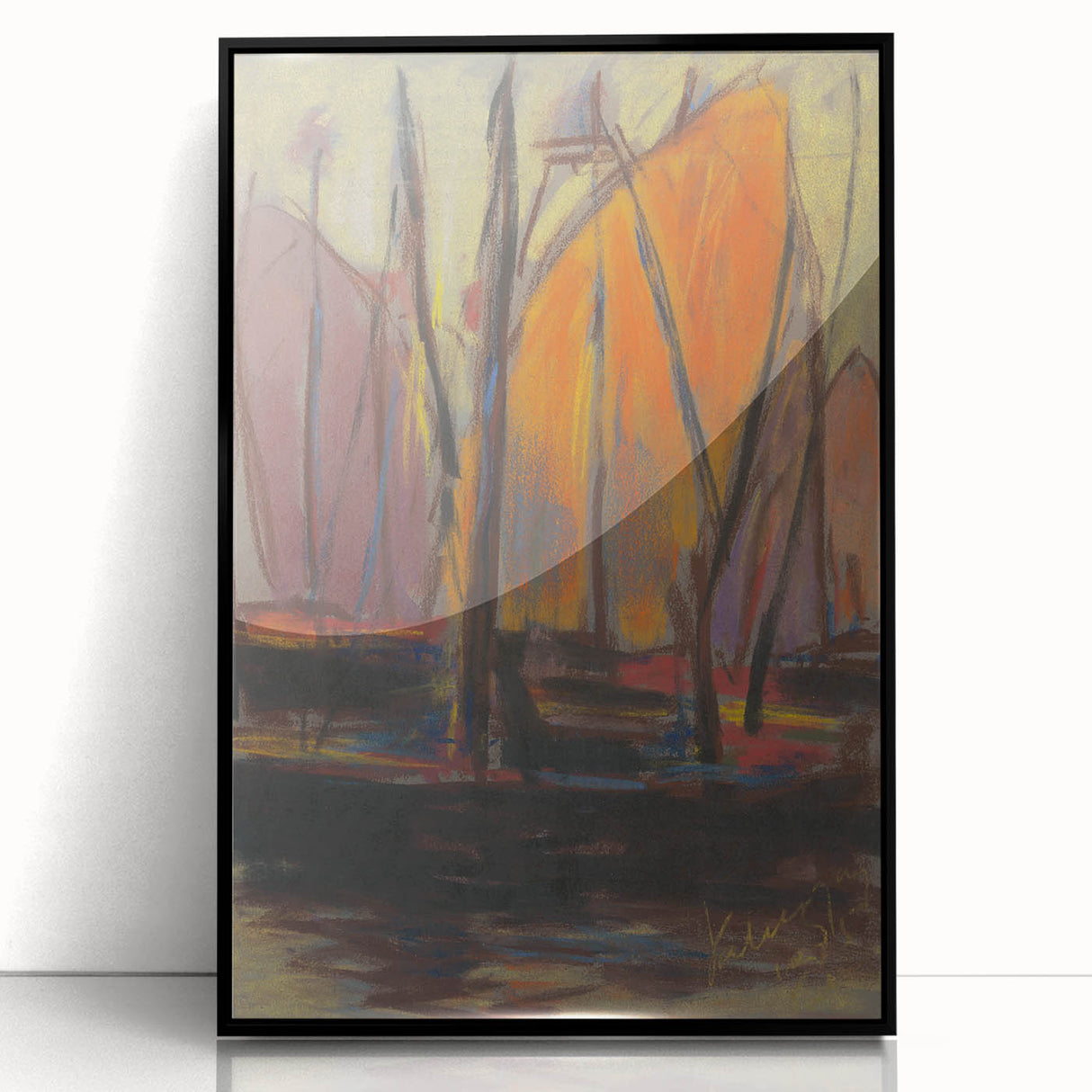 Abstract Harbor Scene - Vibrant Modern Wall Art by Zolo Palugyay