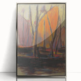 Abstract Harbor Scene - Vibrant Modern Wall Art by Zolo Palugyay