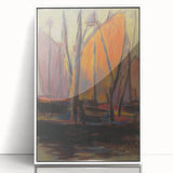 Abstract Harbor Scene - Vibrant Modern Wall Art by Zolo Palugyay