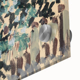 Modern Wall Art: Vibrant Abstract Green Leaves with Nature's Essence