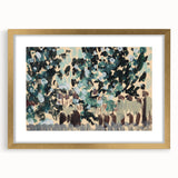 Modern Wall Art: Vibrant Abstract Green Leaves with Nature's Essence