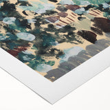 Modern Wall Art: Vibrant Abstract Green Leaves with Nature's Essence