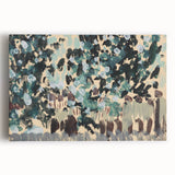 Modern Wall Art: Vibrant Abstract Green Leaves with Nature's Essence