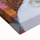 Modern Wall Art: Vibrant Country Dining Room with Scenic Outdoor View